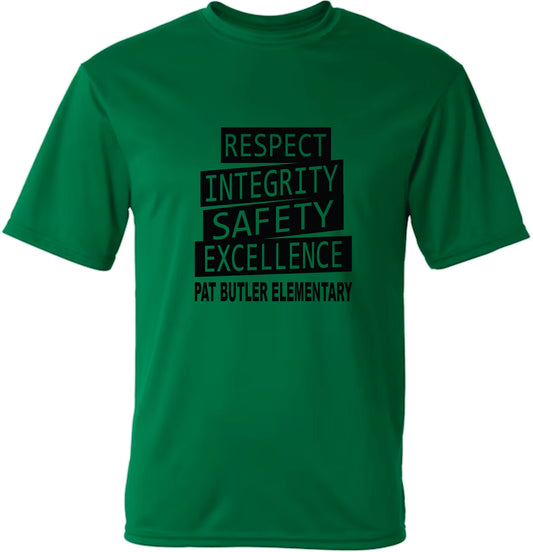 Respect Integrity Safety Excellence ADULT T-shirt