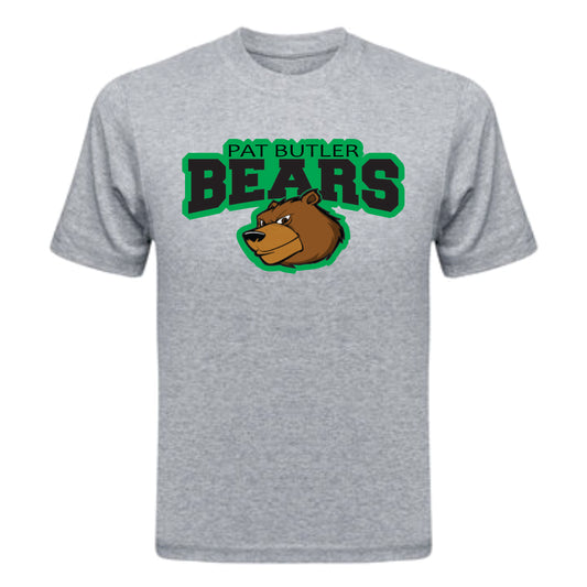 Pat Butler Bears ADULT L. Grey T-shirt