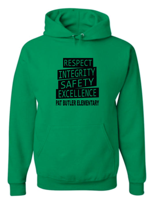 Respect Integrity Safety Excellence ADULT Hoodie